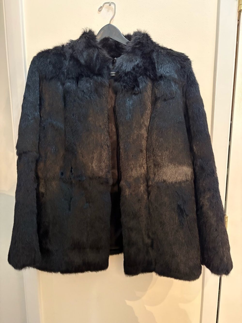 VINTAGE OPERA RABBIT FUR COAT